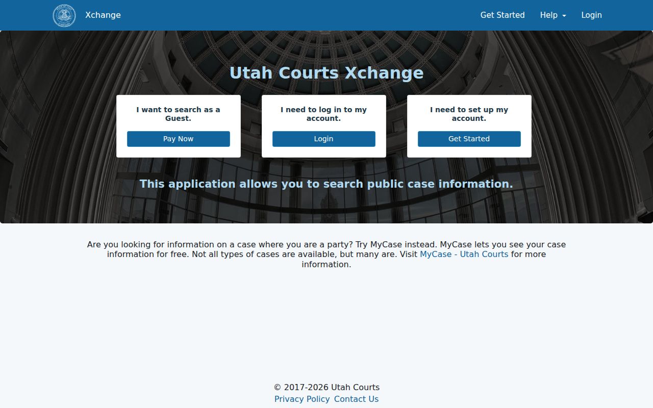 Box Elder County court docket Utah Xchange portal